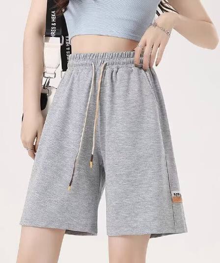 후아 남편 그리드 반바지 여름 얇은 스타일 바지 캐주얼 바지 남성 트렌드 루즈핏 아메리칸 무거운 운동 오부 바지