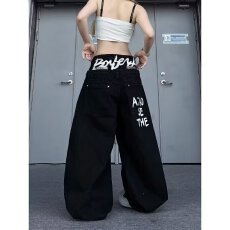 批发2026秋美式复古街舞卫<b class='q'>裤</b>女<b class='q'>嘻哈</b>爵士垂感阔腿运动宽松休闲慵懒长<b class='q'>裤</b>