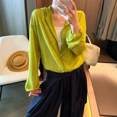 批发糖果色连帽冰丝针织开衫女欧洲站2026夏装新款女装<b class='q'>防晒</b>上衣潮y02