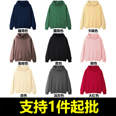 批发丨纯棉华棉复合牛奶丝320克丨潮牌宽松连帽薄款卫衣(本价不含税)