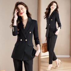 批发职业装<b class='q'>西装</b>套装女春秋2025新款大学生正装黑色西服外套气质工作服