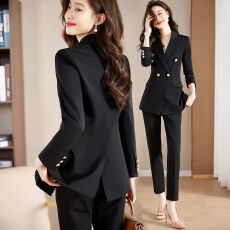 批发职业装<b class='q'>西装</b>套装女春秋2025新款大学生正装黑色西服外套气质工作服