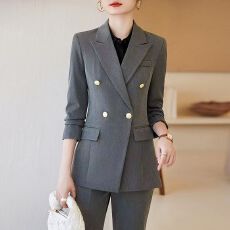 批发职业装<b class='q'>西装</b>套装女春秋2025新款大学生正装黑色西服外套气质工作服