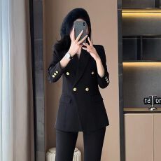 批发职业装<b class='q'>西装</b>套装女春秋2025新款大学生正装黑色西服外套气质工作服