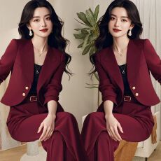 批发单/套装 初秋高级感漂亮高端<b class='q'>时尚</b>气质小香风西装外套裤子套装女潮