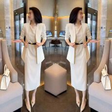 批发2479大爱美依缘2025新款<b class='q'>时尚</b>OL套装裙西装外套+连衣裙两件套女装