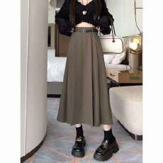 批发百褶西装半身<b class='q'>裙</b>2026秋冬新款高腰显瘦遮胯中长款高级垂感a字<b class='q'>伞</b><b class='q'>裙</b>