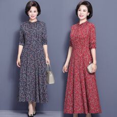 批发阔太太高端洋气长袖连衣裙2026春秋冬新款<b class='q'>中年女装</b>气质贵夫人长裙