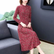 批发阔太太高端洋气长袖连衣裙2026春秋冬新款<b class='q'>中年女装</b>气质贵夫人长裙