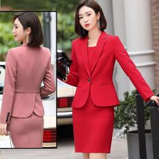 批发<b class='q'>职业装</b>女装套装裙2026新款秋冬季长袖西装高级感显瘦<b class='q'>连衣裙</b>工作服