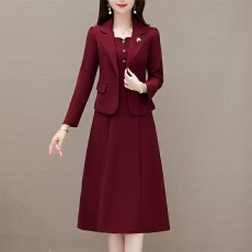 批发喜婆婆婚宴装<b class='q'>连衣裙</b>2026女新款春秋<b class='q'>妈妈</b>礼服平时可穿两件套装