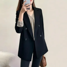 批发宽松休闲黑色上衣爆款小西服女<b class='q'>气质</b>韩版ins春秋<b class='q'>外套</b>2026新款西装