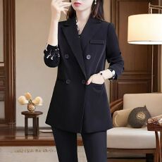 批发宽松休闲黑色上衣爆款小西服女<b class='q'>气质</b>韩版ins春秋<b class='q'>外套</b>2026新款西装