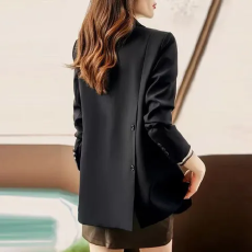 批发高级感黑色西装外套女<b class='q'>春</b>秋款2026秋季新款流行设计西服上衣外套