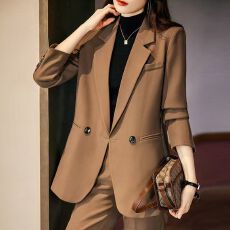 批发职业<b class='q'>大码</b>西<b class='q'>装</b>套<b class='q'>装</b>2026春季新款宽松显瘦休闲西服外套阔腿<b class='q'>裤</b><b class='q'>两件套</b>