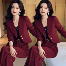 批发单/套装 初秋高级感漂亮高端时尚气质小香风西装外套裤子套装<b class='q'>女</b>潮