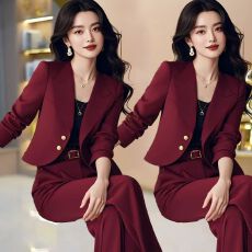 批发单/套装 初秋高级感漂亮高端时尚气质小香风西装外套裤子套装<b class='q'>女</b>潮
