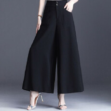 批发坠感阔腿裤宽松高腰九分<b class='q'>裙裤</b>长裤女春秋2026新款大脚裤垂感裤子夏