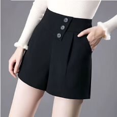 批发新款短裤女外穿春秋<b class='q'>韩版</b>A字西装裤子高腰百搭显瘦休闲裤女