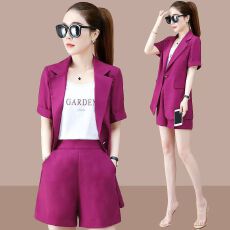 批发小<b class='q'>西装</b>显瘦休闲时尚套装女2026夏季洋气质职业短裤时髦西服两件套