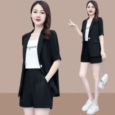 批发小<b class='q'>西装</b>显瘦休闲时尚套装女2026夏季洋气质职业短裤时髦西服两件套