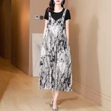 批发胖mm<b class='q'>大码</b>洋气<b class='q'>背带裤</b>女夏薄款宽松裙裤遮肉显瘦减龄阔腿连体长裤子