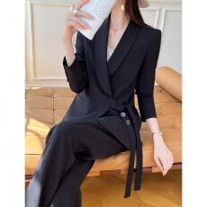 批发黑色<b class='q'>西装外套</b>女2026春秋新款高级感休闲宽松西服套装上衣气质遮肉