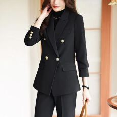 批发黑色<b class='q'>西装</b>外套<b class='q'>女</b>秋冬装2026年新款韩版休闲气质设计感小众<b class='q'>女</b>士西服