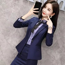 批发秋冬西装职场售楼部职业装女装套裙套装前台<b class='q'>酒店</b><b class='q'>工作服</b>高端正装女