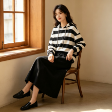 批发胖妹妹春装显瘦适合胖女人穿的套装大码女宽松<b class='q'>卫衣</b><b class='q'>连衣裙</b>两件套