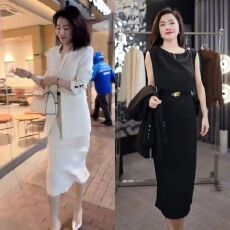 批发气质优雅工作服套装女高端西装外套连衣长裙职业轻熟风两件套女