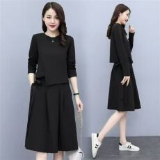 批发大码遮肚胖mm两件套时尚套装裙子春款<b class='q'>女装</b>2026新款减龄胖妹妹冬季