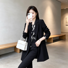 批发大码<b class='q'>职业</b>西装外套<b class='q'>女</b>遮肚子胖mm休闲西服中长款修身气质工作服<b class='q'>套装</b>