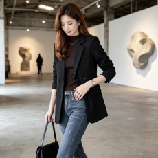 批发西服外套女<b class='q'>秋</b>款显瘦2026春<b class='q'>秋</b>新款中长款西装韩版小西装外套女气质
