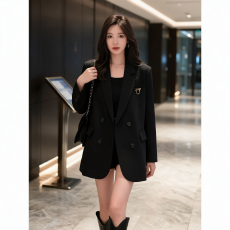 批发高级感宽松<b class='q'>西装</b>外套女2026春秋新款英伦风显瘦气质小<b class='q'>西装</b>
