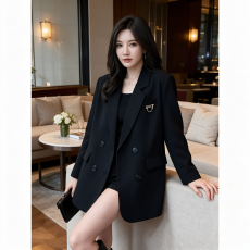 批发高级感宽松<b class='q'>西装</b>外套女2026春秋新款英伦风显瘦气质小<b class='q'>西装</b>
