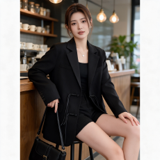 批发大码2026春季新款国风新中式盘扣西装外套女小个子设计感<b class='q'>百搭</b>西服