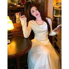 批发气质毛针织衫女春蕾丝拼接2026修身<b class='q'>长袖</b>打底上衣