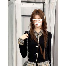 批发已出货美式学院风穿搭假两件<b class='q'>衬衫</b>女秋冬长袖修身内搭上衣