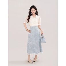 批发复古气质刺绣花<b class='q'>衬衫</b>上衣女