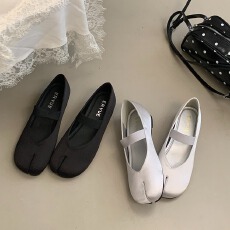 批发春<b class='q'>夏</b>款简约浅口分趾鞋2026新款内增高绸缎芭蕾单鞋