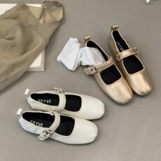 批发巨软舒适<b class='q'>休闲</b>平底鞋2026春夏新款法式浅口芭蕾舞单鞋