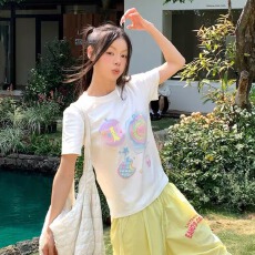 批发【40支220克精梳92%棉+8%氨纶后包领】修身显瘦正肩短袖t恤女