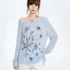 批发【180克亚麻雪花】长袖T恤防晒衫<b class='q'>打底衫</b>罩衫 透气<b class='q'>宽松</b>