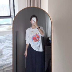 批发【180克亚麻雪花】长袖T恤防晒衫<b class='q'>打底衫</b>罩衫 透气宽松