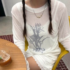 批发【180克亚麻雪花】长袖T恤防晒衫<b class='q'>打底衫</b>罩衫 透气宽松