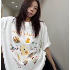批发【230克纯棉】印花<b class='q'>短袖</b><b class='q'>T</b><b class='q'>恤</b>女--源头现货高品质