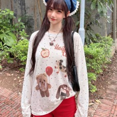批发【160克<b class='q'>亚麻</b>雪花】长袖T恤防晒衫打底衫罩衫 透气宽松