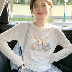 批发【180克<b class='q'>亚麻</b>雪花】长袖T恤防晒衫打底衫罩衫 透气宽松