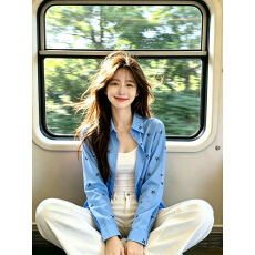 批发超显白韩系小众独特设计感蝴蝶结长袖宽松衬衫女春夏防晒开衫